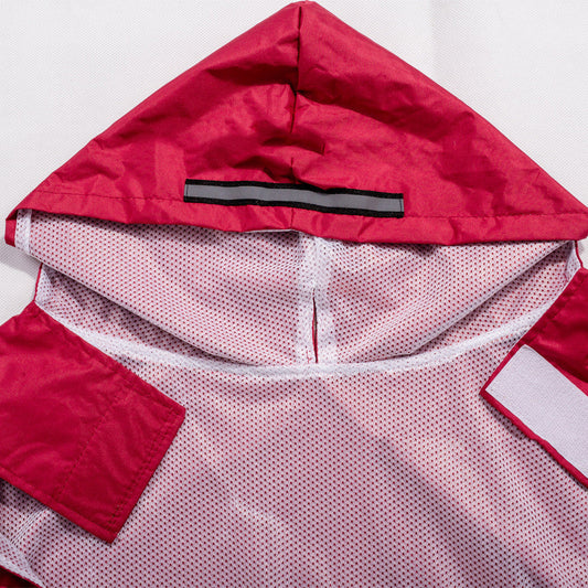 JMT-421258 Reflective Waterproof Hooded Poncho for Pets with Two Legs