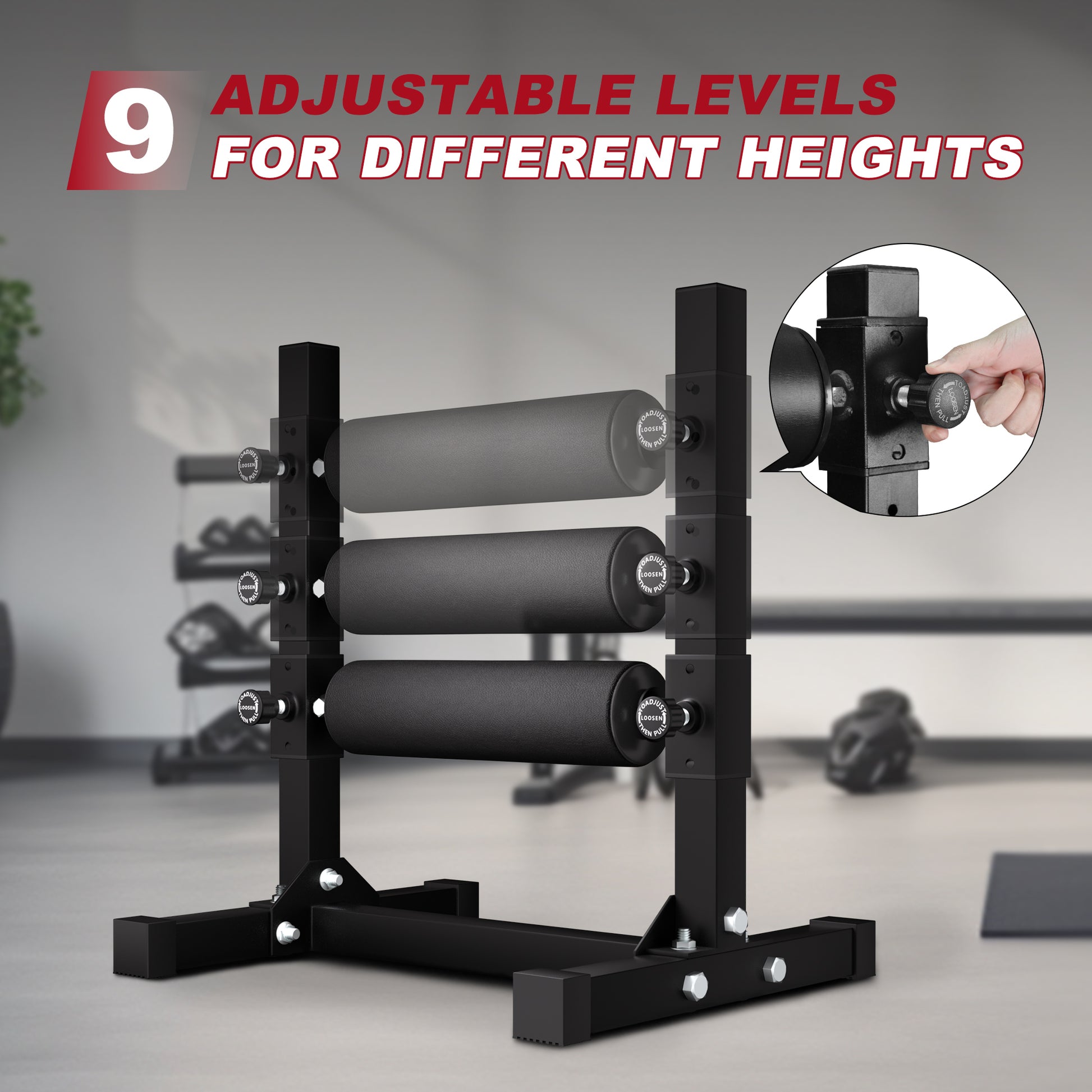 JMT-421706 Single Leg Bulgarian Split Squat Rack for Lower Body Strength Training