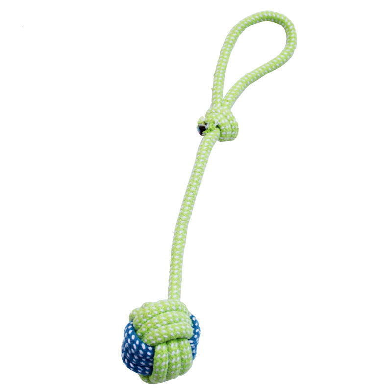 JMT-421770 Colorful Hand-Woven Cotton Rope Dog Bite Toy Set