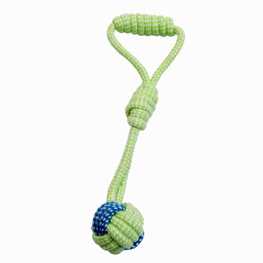 JMT-421770 Colorful Hand-Woven Cotton Rope Dog Bite Toy Set