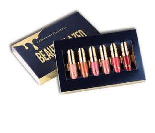 JMT-421898 Matte Liquid Lipstick Kit - 6 Color Options, Long-Lasting Finish, Perfect for Everyday Wear