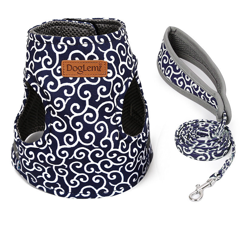 JMT-421962 Japanese Style Cat Harness with Adjustable Traction Rope for Comfort and Safety