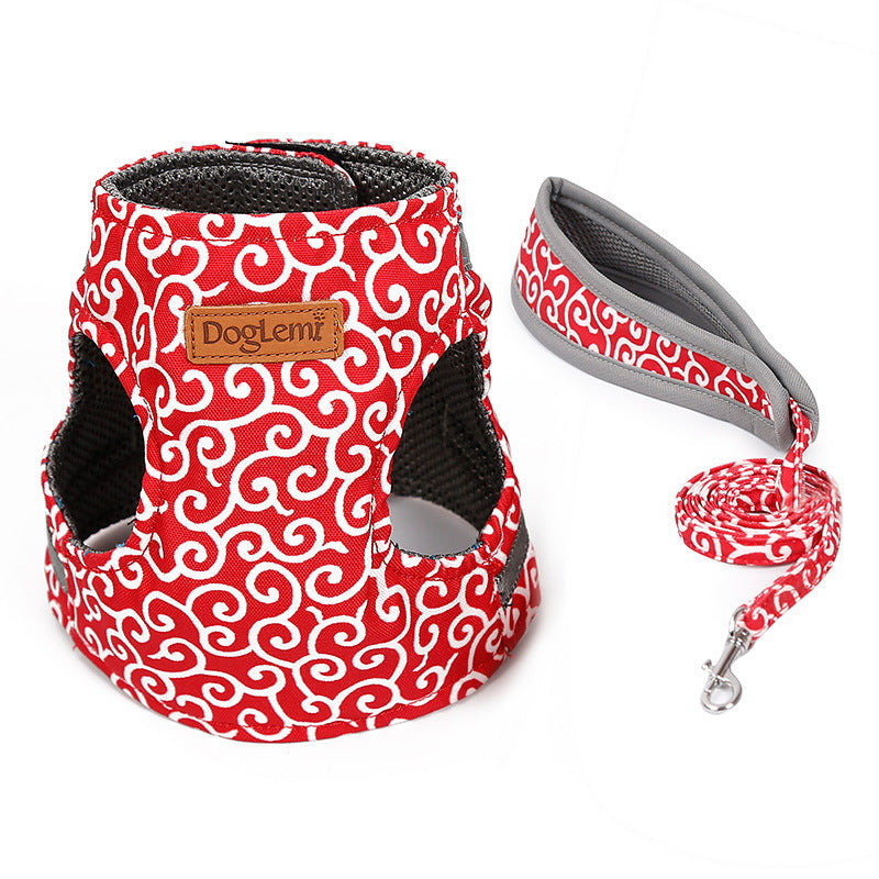 JMT-421962 Japanese Style Cat Harness with Adjustable Traction Rope for Comfort and Safety
