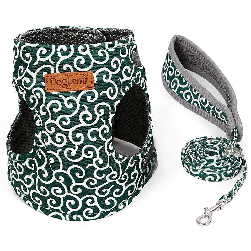 JMT-421962 Japanese Style Cat Harness with Adjustable Traction Rope for Comfort and Safety