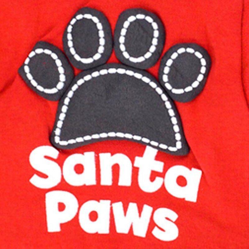 JMT-422538 Cotton Hooded Pet Clothes for Christmas in Red and Black - XS to L Sizes Available