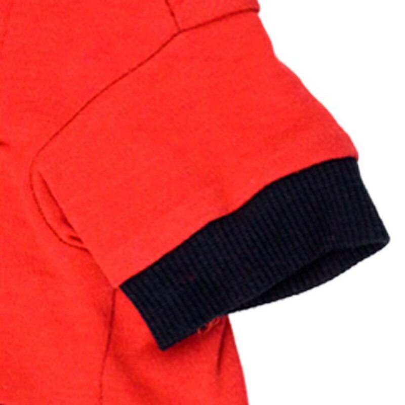 JMT-422538 Cotton Hooded Pet Clothes for Christmas in Red and Black - XS to L Sizes Available