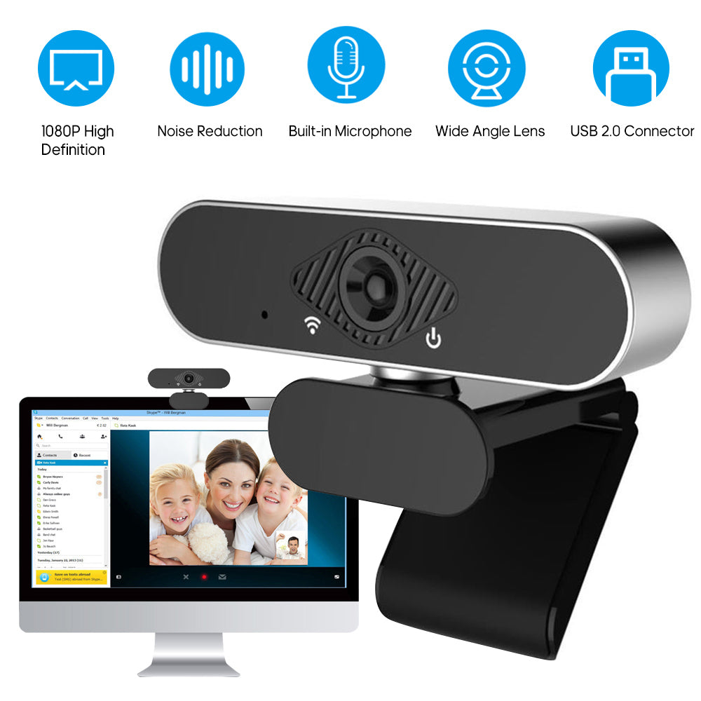 JMT-422538 High-Definition Autofocus Webcam for Clear Video Conferencing