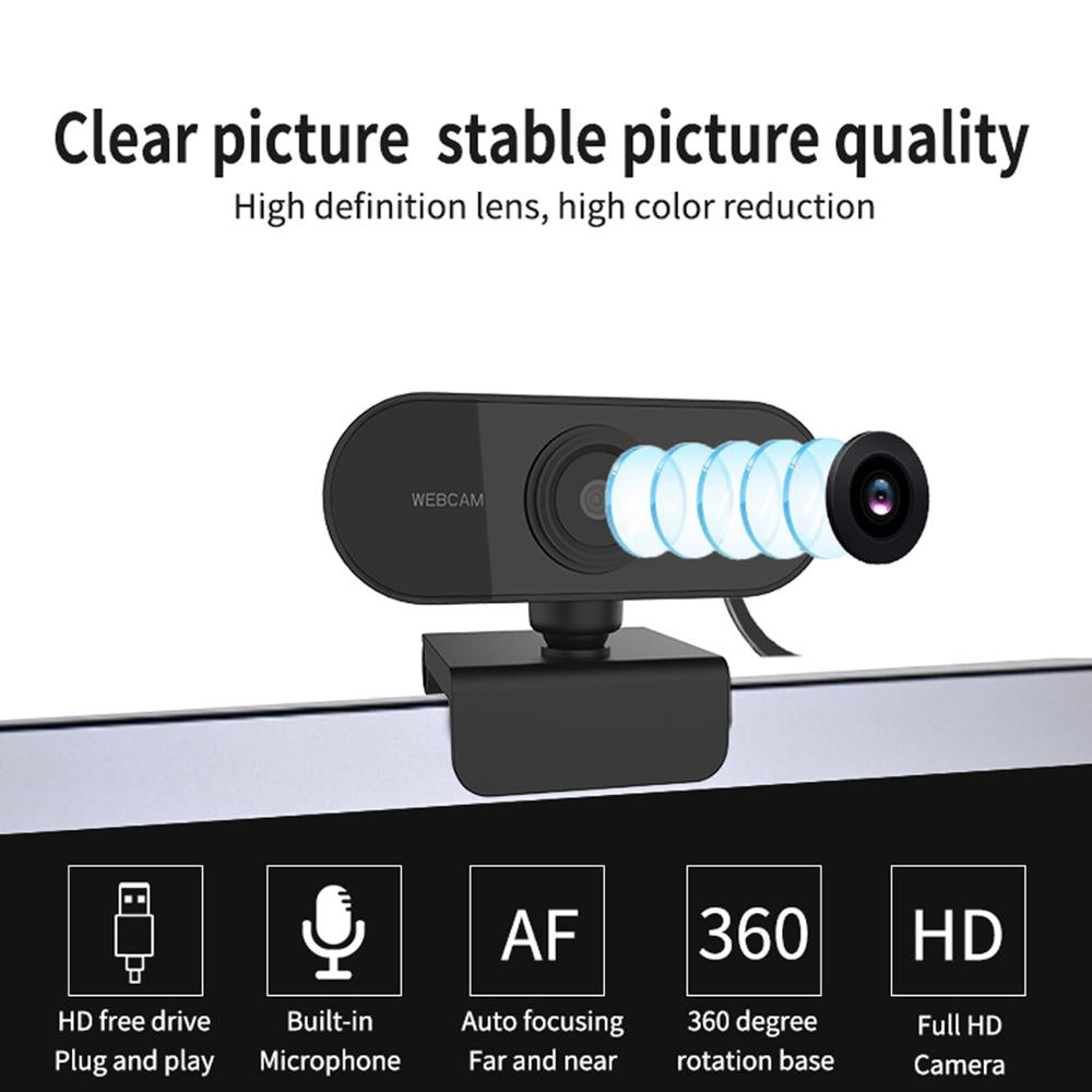 JMT-422538 High-Definition Autofocus Webcam for Clear Video Conferencing