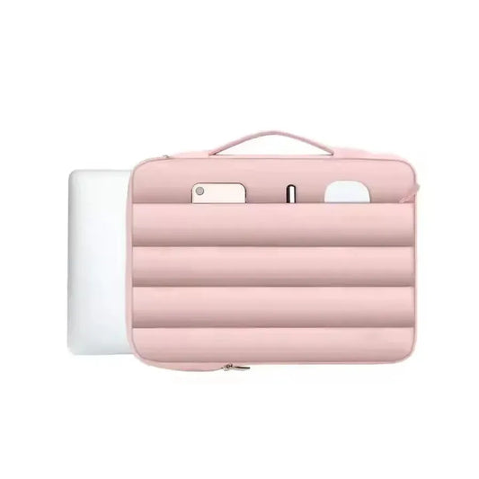JMT-422602 Quilted Laptop Sleeve for 13-15 Inch Devices - Waterproof Portable Carrying Case