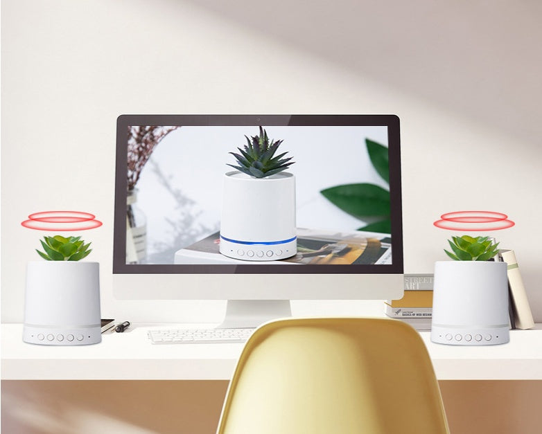 JMT-422794 Wireless Portable Succulent Plant Light with Bluetooth Audio and USB Charging