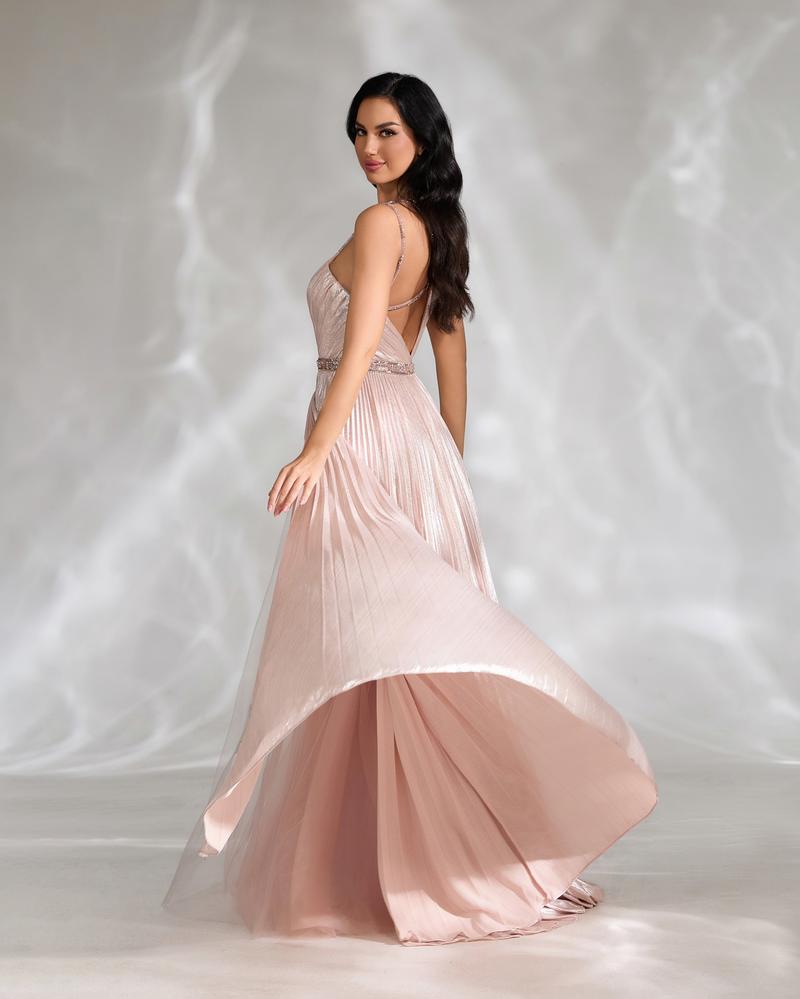 JMT-422858 Soft Pink Elegant Women's Dress SH0143