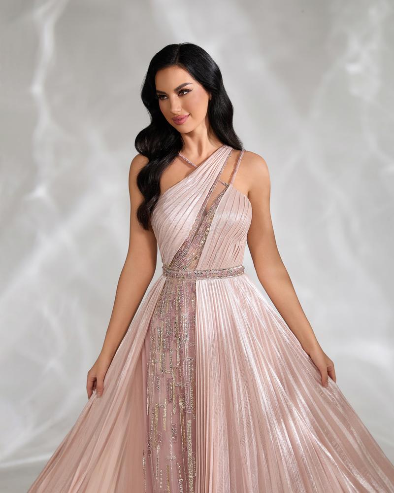 JMT-422858 Soft Pink Elegant Women's Dress SH0143