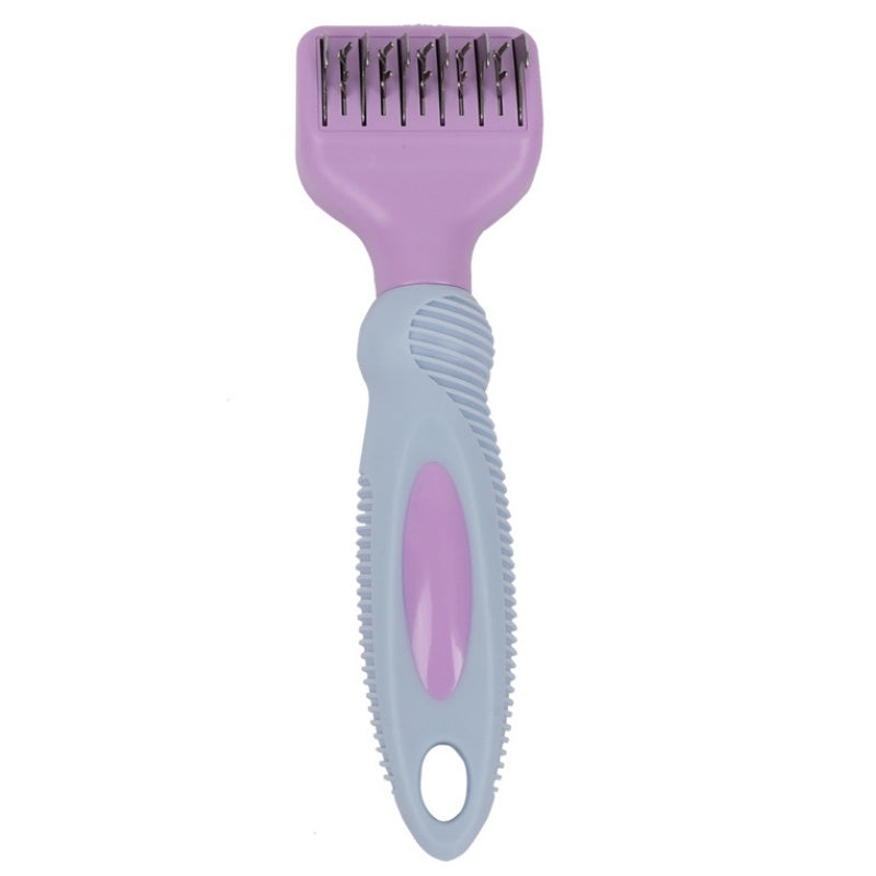 JMT-422858 Stainless Steel Dog and Cat Grooming Comb with Massage Function and Knot Remover Tool