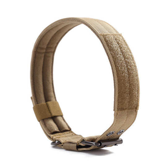 JMT-423434 Durable Nylon Dog Collar for Medium and Large Breeds - 1.5 Inch Double-Layer with Plastic Buckle