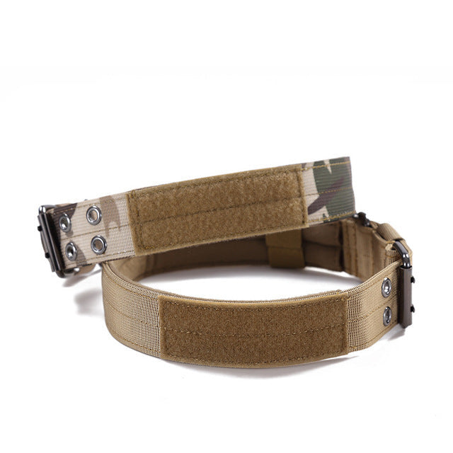 JMT-423434 Durable Nylon Dog Collar for Medium and Large Breeds - 1.5 Inch Double-Layer with Plastic Buckle