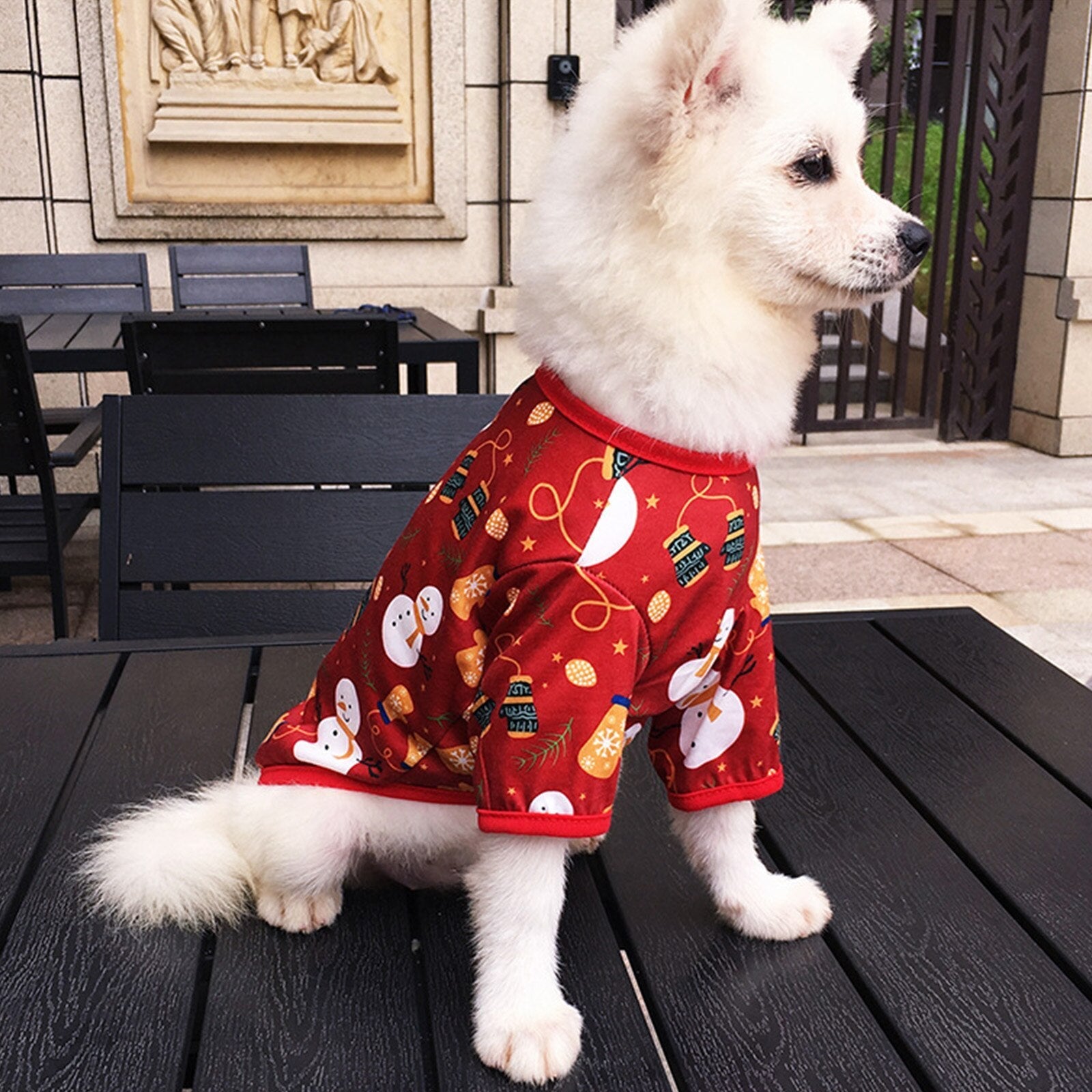 JMT-423690 Christmas Cotton Dog Clothes for Festive Cheer