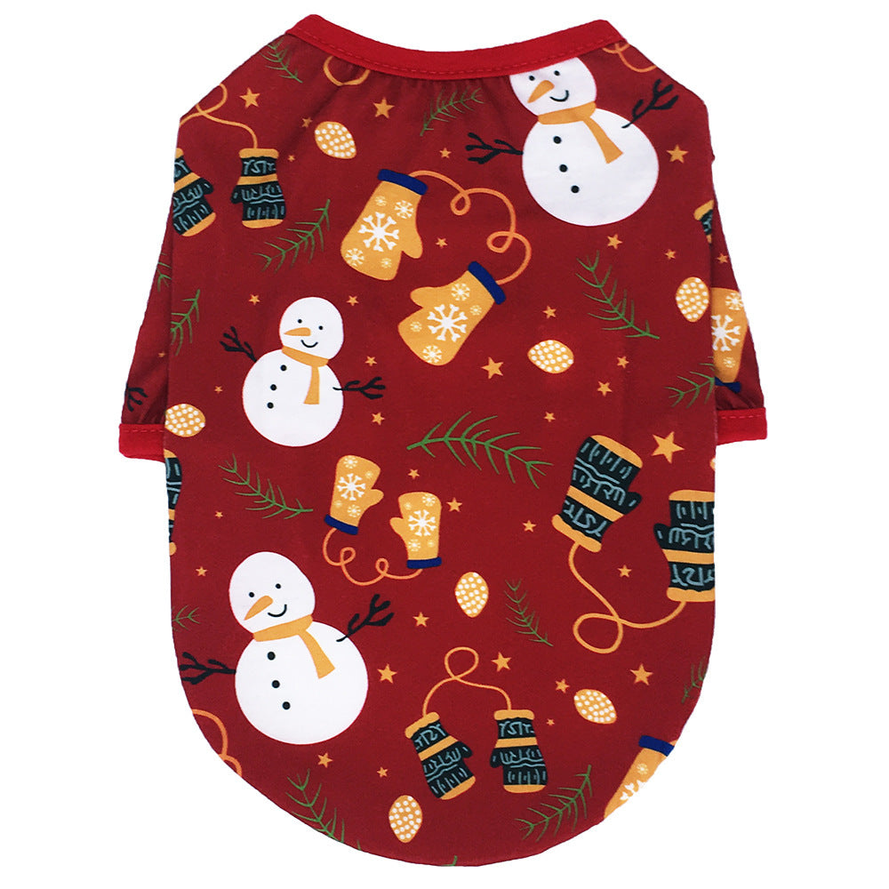 JMT-423690 Christmas Cotton Dog Clothes for Festive Cheer