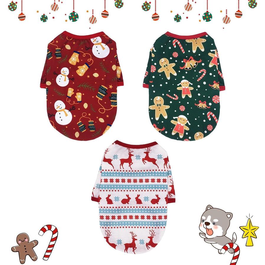 JMT-423690 Christmas Cotton Dog Clothes for Festive Cheer