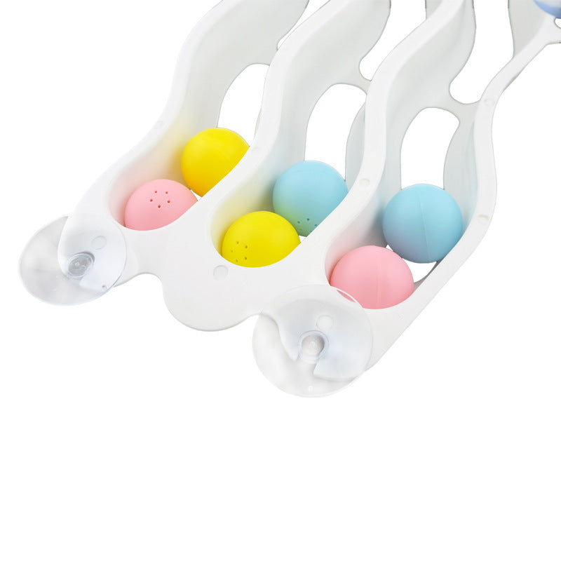 JMT-424074 Cat Window Sill Track Toy with Suction Cups - Removable ABS Design for Interactive Play