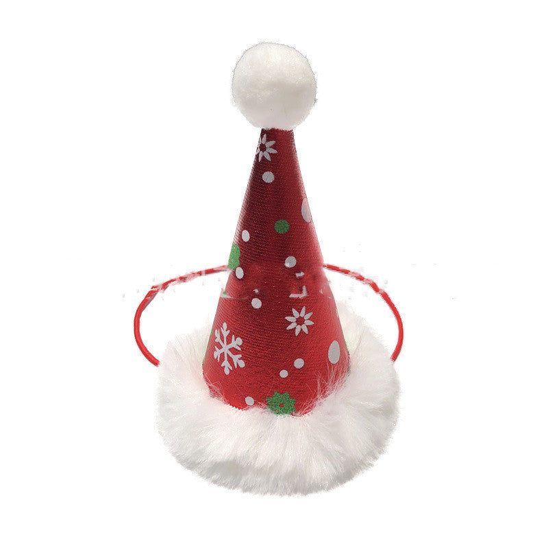 JMT-424394 Pet Christmas Hat and Bow Tie Set for Festive Winter Celebrations