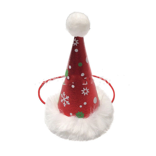 JMT-424394 Pet Christmas Hat and Bow Tie Set for Festive Winter Celebrations