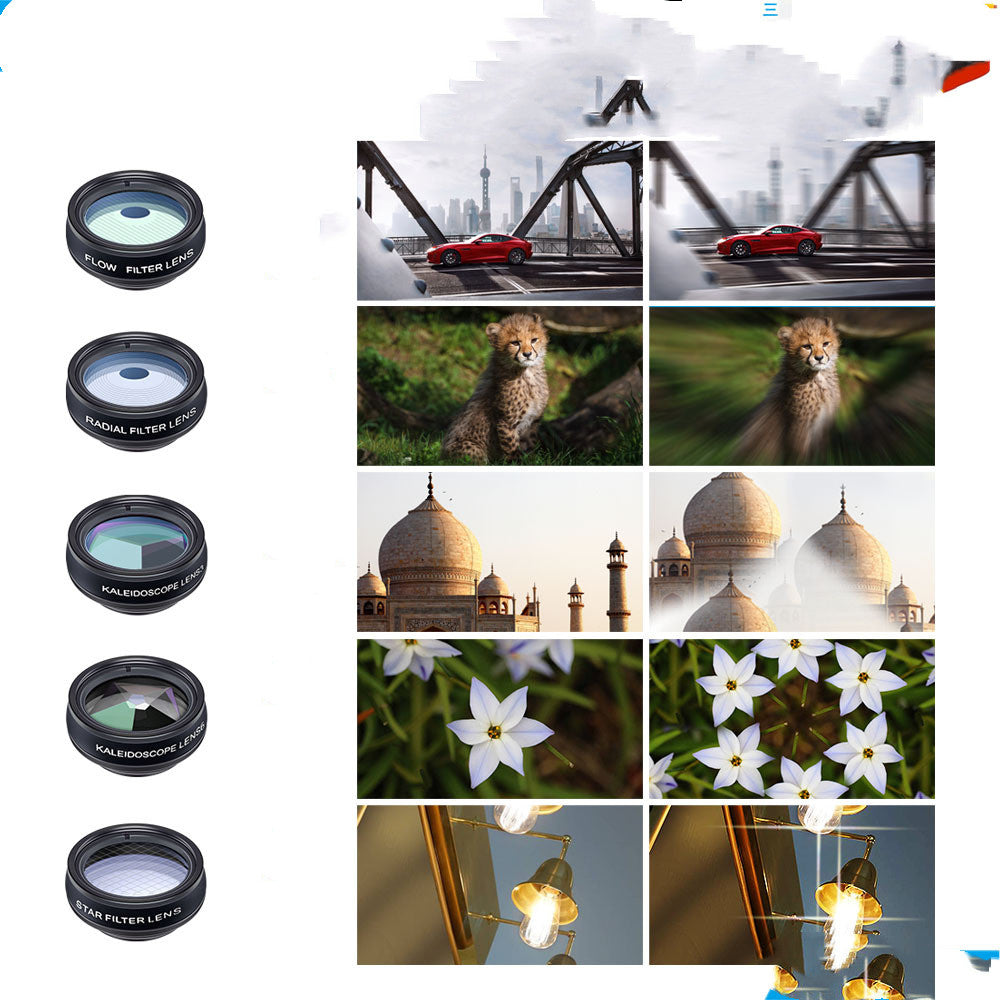 JMT-424842 Universal 10-in-1 Polarization Cell Phone Lens Set for Enhanced Photography