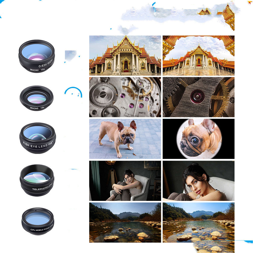 JMT-424842 Universal 10-in-1 Polarization Cell Phone Lens Set for Enhanced Photography