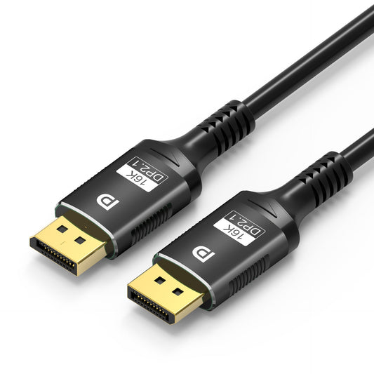 JMT-425098 16K DisplayPort 2.1 Male to Male Cable - Available in 1m, 2m, 3m Lengths - Supports 16K@60Hz and 8K@144Hz