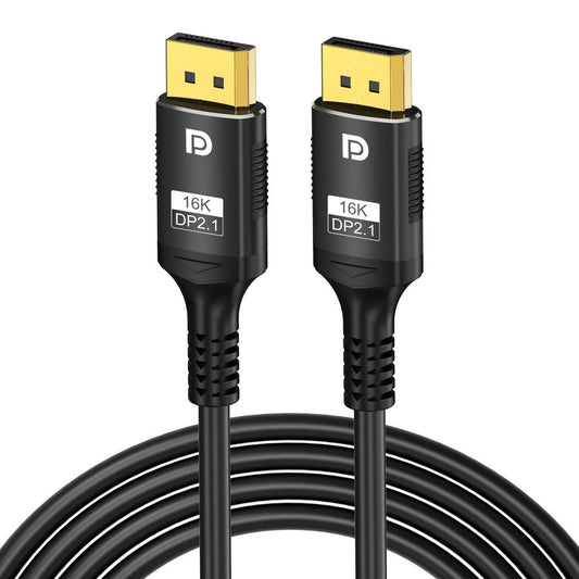 JMT-425098 16K DisplayPort 2.1 Male to Male Cable - Available in 1m, 2m, 3m Lengths - Supports 16K@60Hz and 8K@144Hz