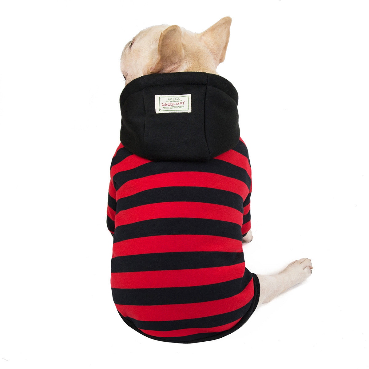 JMT-425546 Classic Striped Cotton Pet Coat for Autumn and Winter - Available in Multiple Sizes