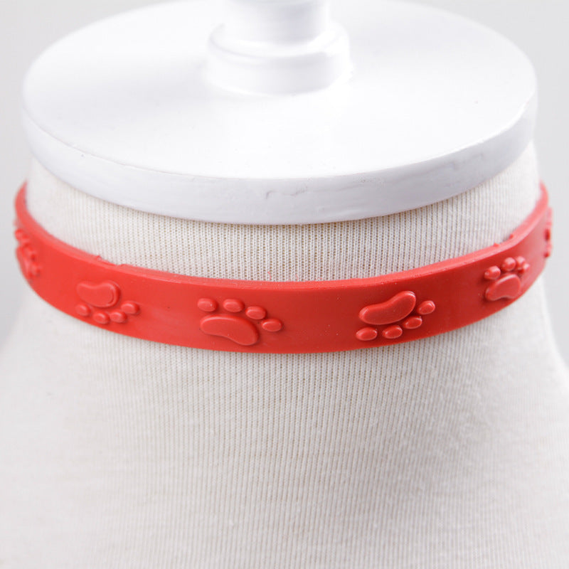 JMT-425738 Deworming and Flea Control Leather Collar for Dogs - Monochrome Design, 33cm Length