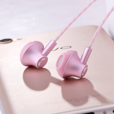 JMT-425738 Universal In-Ear Headphones with Metal Design and 3.5mm Straight Plug for Sports Use