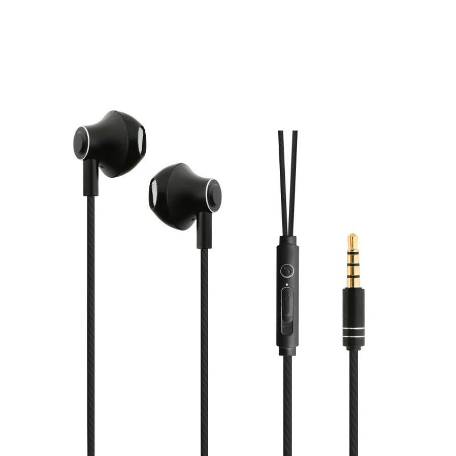 JMT-425738 Universal In-Ear Headphones with Metal Design and 3.5mm Straight Plug for Sports Use