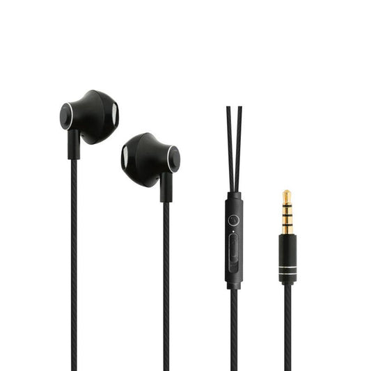 JMT-425738 Universal In-Ear Headphones with Metal Design and 3.5mm Straight Plug for Sports Use
