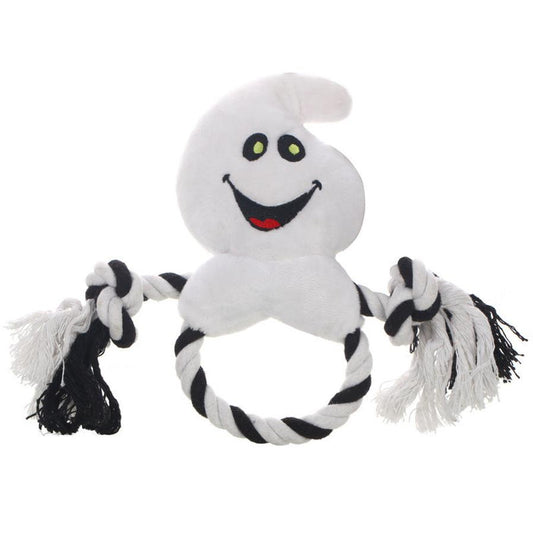 JMT-426058 Halloween-Themed Dog Toy: Durable Cotton Rope Knot with Vocal Training Features