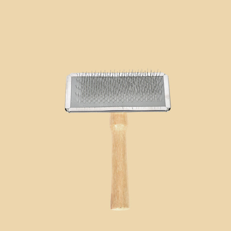 JMT-426314 Wooden Comb with Stainless Steel Needles for Dogs and Cats