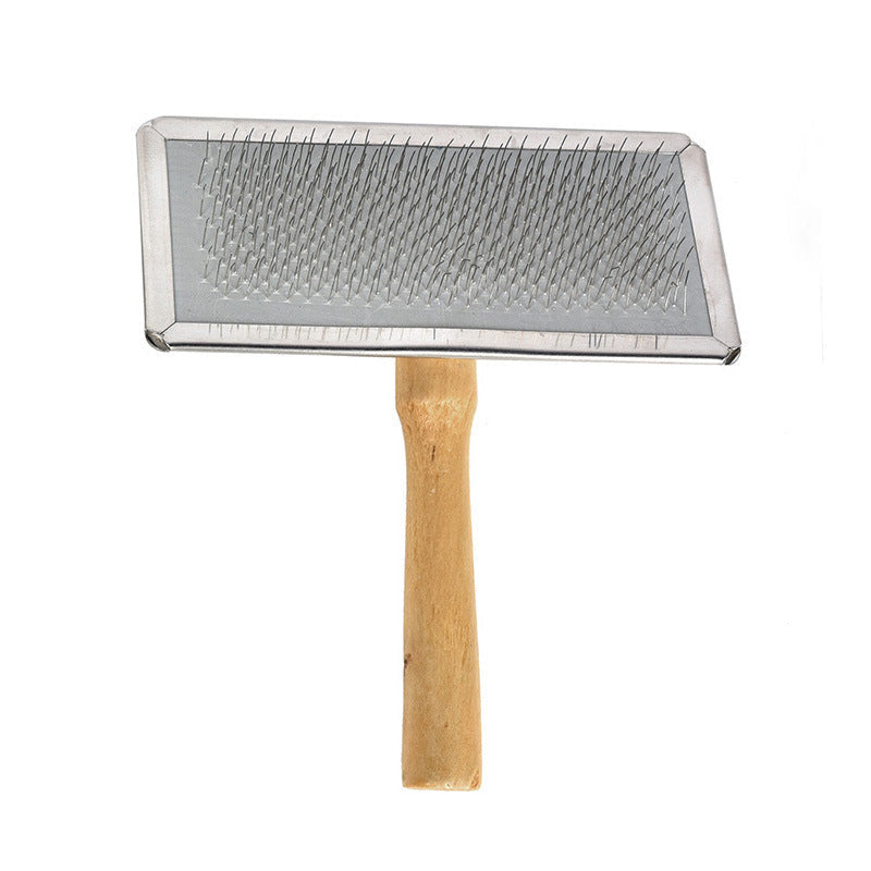 JMT-426314 Wooden Comb with Stainless Steel Needles for Dogs and Cats