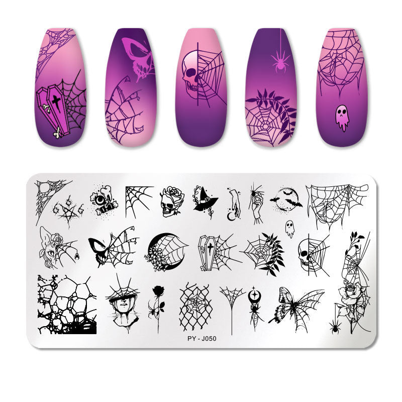 JMT-426378 Manicure Stainless Steel Nail Art Printing Plate with Transfer Technique