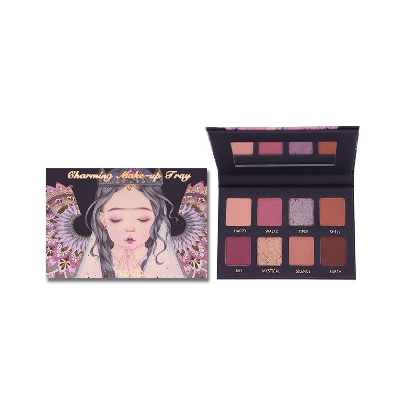 JMT-426506 Pearlescent Eyeshadow Palette with 8 Versatile Shades for Stunning Makeup Effects
