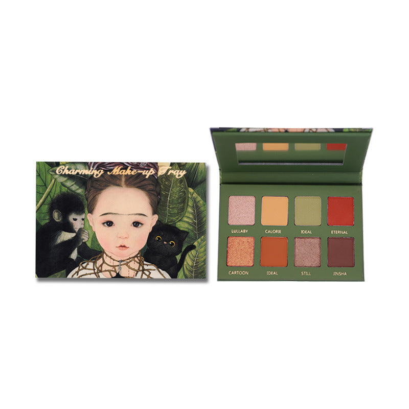 JMT-426506 Pearlescent Eyeshadow Palette with 8 Versatile Shades for Stunning Makeup Effects