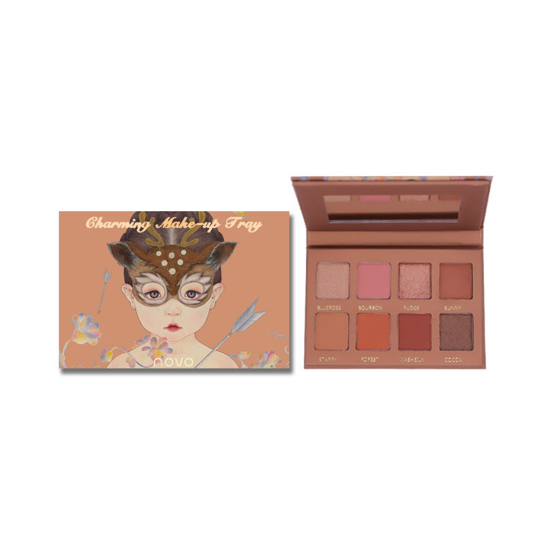 JMT-426506 Pearlescent Eyeshadow Palette with 8 Versatile Shades for Stunning Makeup Effects