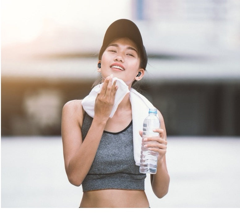 JMT-426570 Wireless In-Ear Bluetooth Headset with Voice Control and Multi-Point Connection - Black and White Options