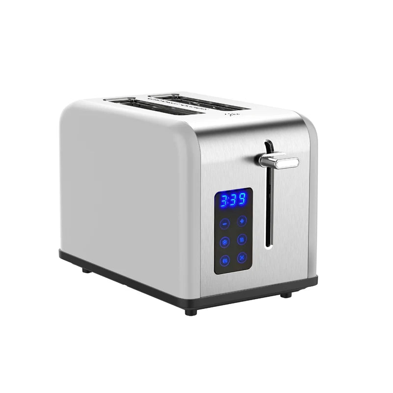 JMT-426890 Smart Touch Screen LED Display 2-Slice Electric Toaster with Dust Cover for Perfect Breakfast Toasting