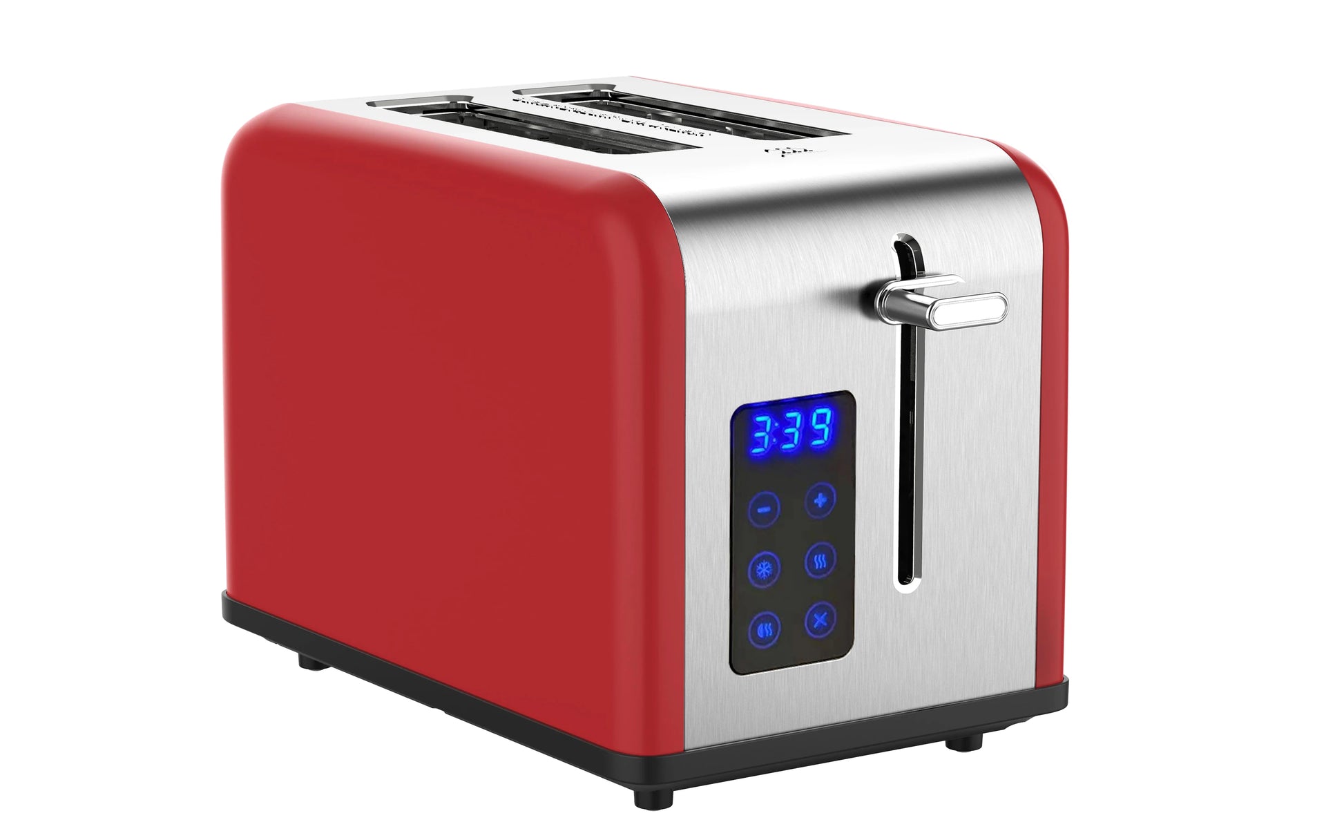 JMT-426890 Smart Touch Screen LED Display 2-Slice Electric Toaster with Dust Cover for Perfect Breakfast Toasting