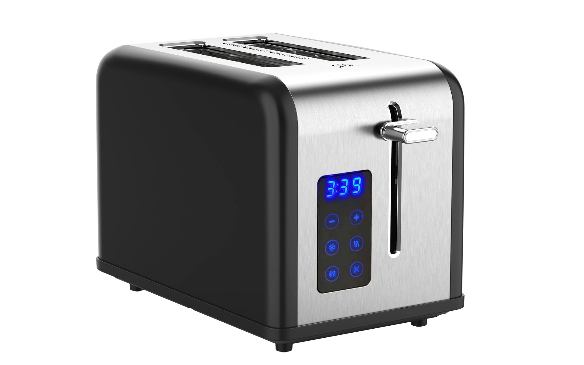 JMT-426890 Smart Touch Screen LED Display 2-Slice Electric Toaster with Dust Cover for Perfect Breakfast Toasting