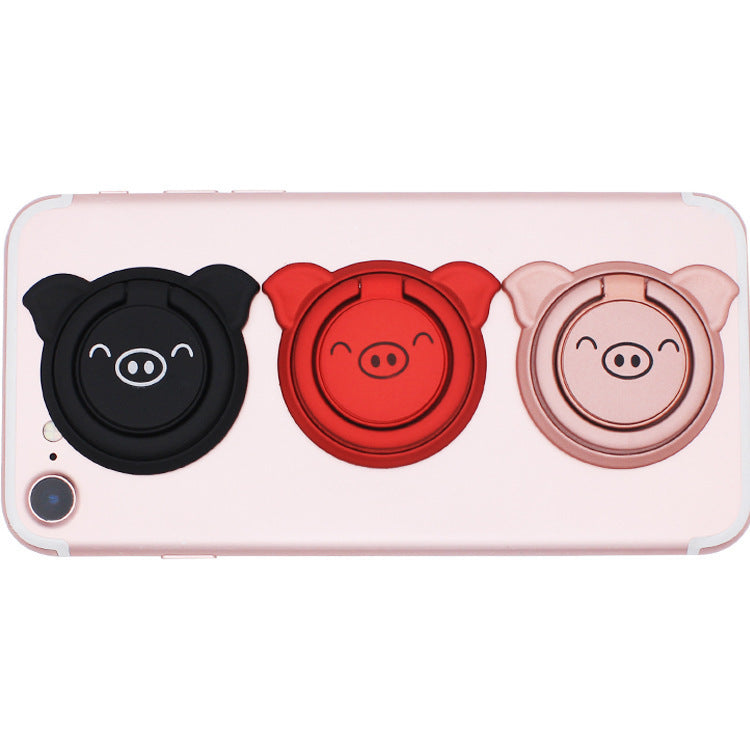 JMT-427082 Piglet Phone Ring Holder with Anti-Slip Design - ABS Plastic & Zinc Alloy Construction
