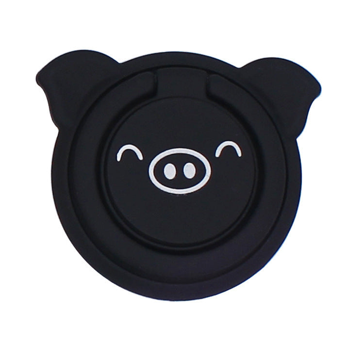 JMT-427082 Piglet Phone Ring Holder with Anti-Slip Design - ABS Plastic & Zinc Alloy Construction