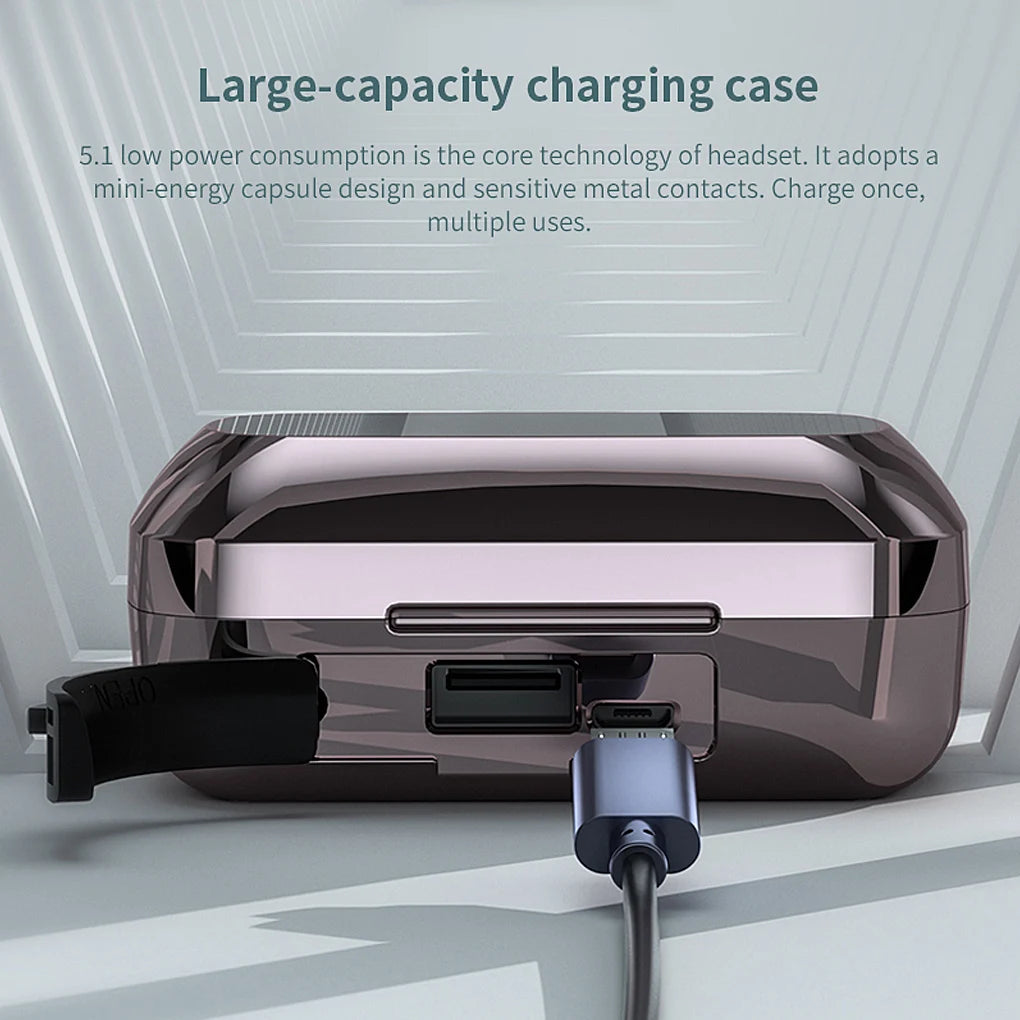 JMT-427402 Wireless Sports Earbuds with 1200mAh Charging Case - Waterproof TWS Earphones for Xiaomi