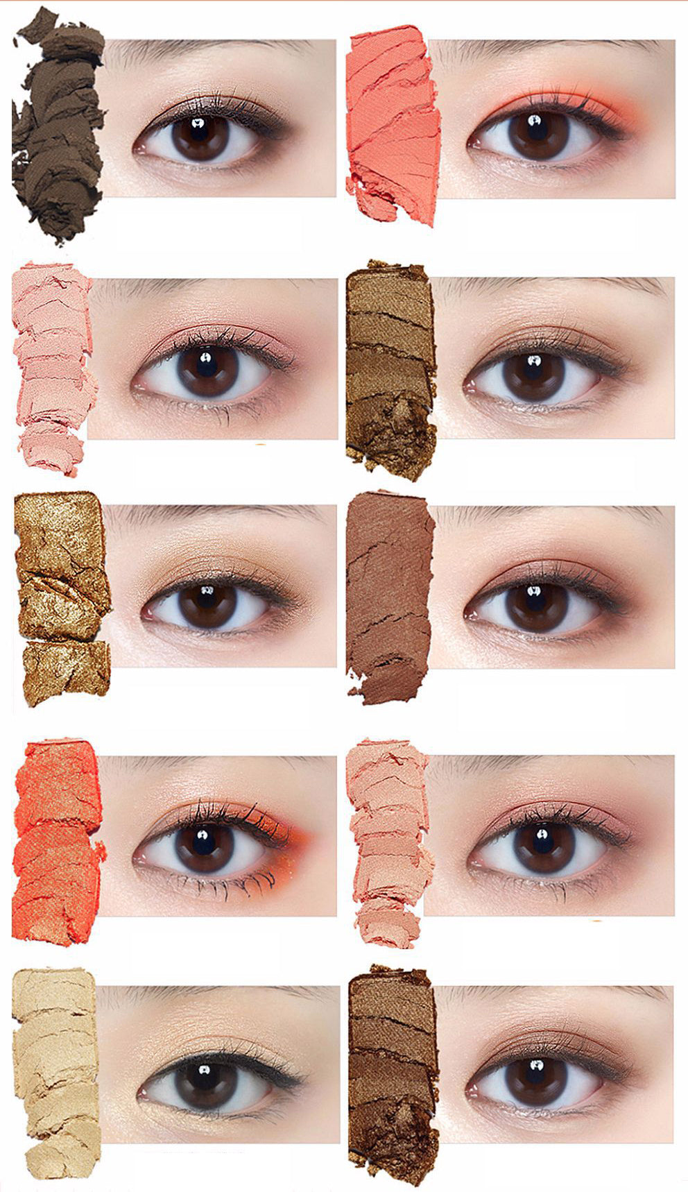 JMT-427658 NOVO 10-Color Matte Eyeshadow Palette for Versatile Makeup Looks