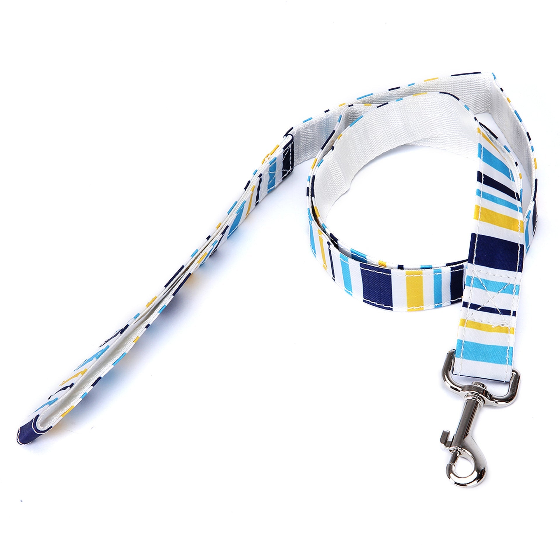 JMT-427722 Multicolor Dog Leash with Check Stripe Design - 2.5cm Width, Imitation Nylon Towing Rope